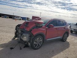 Salvage cars for sale from Copart Andrews, TX: 2019 Hyundai Santa FE SEL