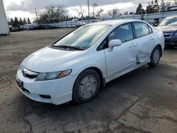 Salvage cars for sale from Copart Woodburn, OR: 2010 Honda Civic LX