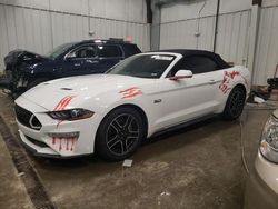 Salvage cars for sale at Franklin, WI auction: 2018 Ford Mustang GT