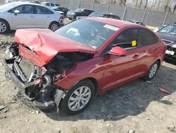 Salvage cars for sale from Copart Waldorf, MD: 2020 Hyundai Accent SE