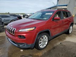 Jeep salvage cars for sale: 2017 Jeep Cherokee Limited