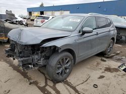 Salvage cars for sale at Woodhaven, MI auction: 2022 Volkswagen Tiguan SE