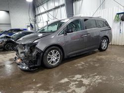 Salvage cars for sale at Ham Lake, MN auction: 2012 Honda Odyssey EXL