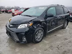 Salvage cars for sale at Cahokia Heights, IL auction: 2018 Toyota Sienna XLE