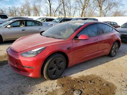 Salvage cars for sale at Bridgeton, MO auction: 2023 Tesla Model 3