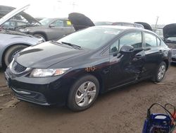 Honda Civic salvage cars for sale: 2013 Honda Civic LX