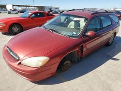 Salvage cars for sale from Copart Grand Prairie, TX: 2001 Ford Taurus SE