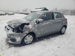 Salvage cars for sale at West Warren, MA auction: 2017 Mitsubishi Mirage ES