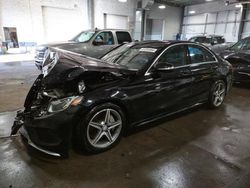 Salvage cars for sale at Ham Lake, MN auction: 2015 Mercedes-Benz C300