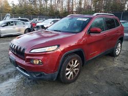 Jeep Grand Cherokee salvage cars for sale: 2016 Jeep Cherokee Limited