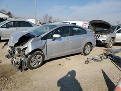 Salvage cars for sale from Copart Pekin, IL: 2015 Honda Civic LX