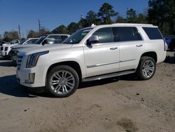 Salvage cars for sale at Savannah, GA auction: 2017 Cadillac Escalade Luxury