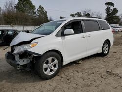 Salvage cars for sale at Hampton, VA auction: 2014 Toyota Sienna LE