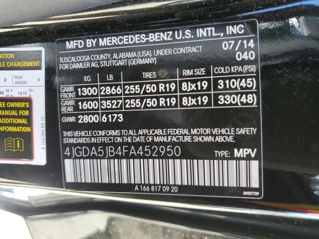 2015 Mercedes-Benz ML 350