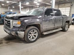 Salvage cars for sale from Copart Blaine, MN: 2015 GMC Sierra K1500 SLT