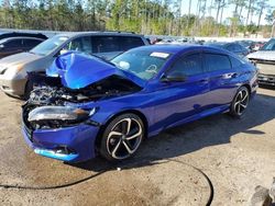 Vehiculos salvage en venta de Copart Harleyville, SC: 2021 Honda Accord Sport SE