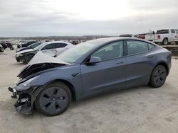 Salvage cars for sale at Grand Prairie, TX auction: 2023 Tesla Model 3