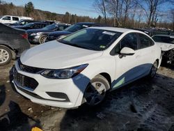 Salvage cars for sale from Copart Candia, NH: 2018 Chevrolet Cruze LS