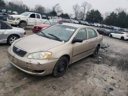 Salvage cars for sale from Copart Madisonville, TN: 2006 Toyota Corolla CE