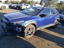 Subaru salvage cars for sale: 2024 Subaru Crosstrek Sport