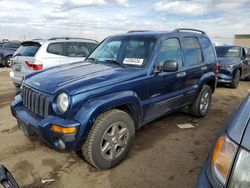 Jeep salvage cars for sale: 2004 Jeep Liberty Limited