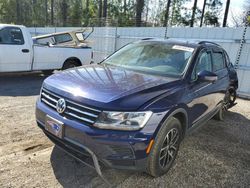 Salvage cars for sale at Harleyville, SC auction: 2021 Volkswagen Tiguan SE