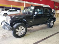 Salvage cars for sale at Exeter, RI auction: 2015 Jeep Wrangler Unlimited Sahara