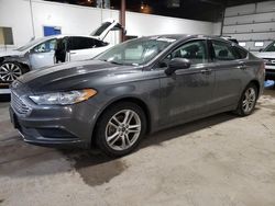 Salvage cars for sale from Copart Blaine, MN: 2018 Ford Fusion SE