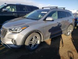 Hyundai Santa FE salvage cars for sale: 2019 Hyundai Santa FE XL SE Ultimate