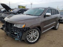 Jeep Vehiculos salvage en venta: 2017 Jeep Grand Cherokee Summit