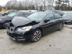 Salvage cars for sale at North Billerica, MA auction: 2016 Honda Accord EXL