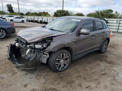 Vehiculos salvage en venta de Copart Miami, FL: 2017 Mitsubishi Outlander Sport ES