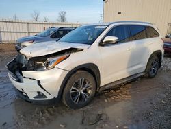 Salvage cars for sale from Copart Appleton, WI: 2016 Toyota Highlander XLE