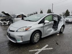 Salvage cars for sale from Copart Rancho Cucamonga, CA: 2014 Toyota Prius PLUG-IN