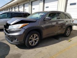 Toyota Highlander salvage cars for sale: 2015 Toyota Highlander XLE