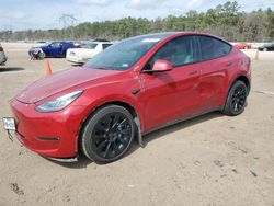 Salvage cars for sale at Greenwell Springs, LA auction: 2021 Tesla Model Y