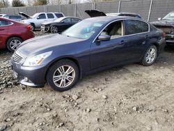 Salvage cars for sale at Waldorf, MD auction: 2011 Infiniti G37