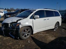 Toyota Sienna salvage cars for sale: 2018 Toyota Sienna SE