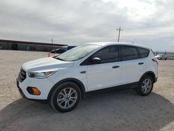 Salvage cars for sale at Andrews, TX auction: 2017 Ford Escape S