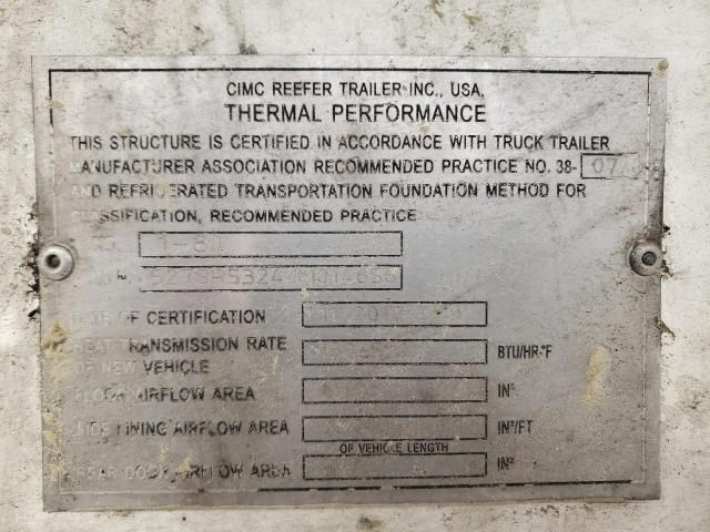 2018 Cimc Reefer TRL