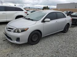 Salvage cars for sale at Mentone, CA auction: 2012 Toyota Corolla Base