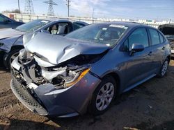 Salvage cars for sale from Copart Elgin, IL: 2021 Toyota Corolla LE