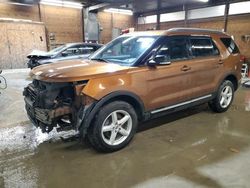 Salvage cars for sale from Copart Ebensburg, PA: 2017 Ford Explorer XLT