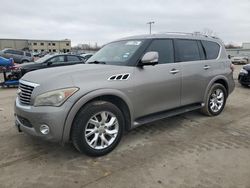 Salvage cars for sale at Wilmer, TX auction: 2014 Infiniti QX80