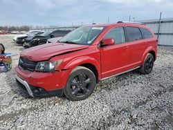 Salvage cars for sale from Copart Cahokia Heights, IL: 2019 Dodge Journey Crossroad