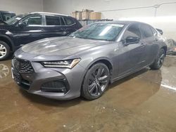 Salvage cars for sale at Elgin, IL auction: 2021 Acura TLX Tech A