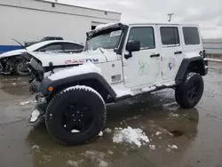 Salvage cars for sale at Farr West, UT auction: 2017 Jeep Wrangler Unlimited Sport