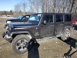 Salvage cars for sale from Copart Candia, NH: 2017 Jeep Wrangler Unlimited Sahara