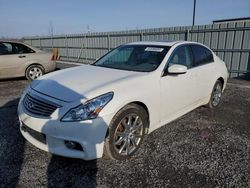 Salvage cars for sale from Copart Ontario Auction, ON: 2010 Infiniti G37