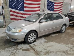 Salvage cars for sale from Copart Columbia, MO: 2003 Toyota Corolla CE